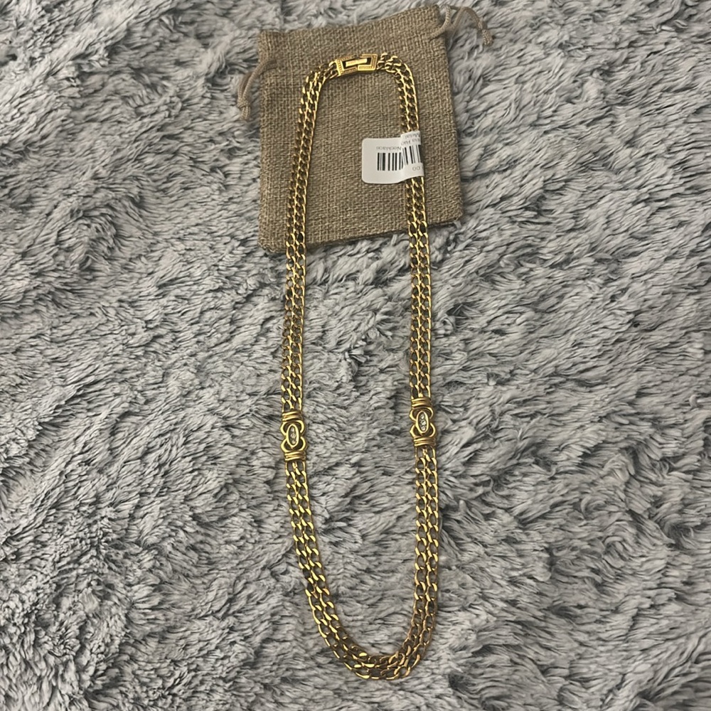 Nina Ricci Gold Necklace NWOT - Picture 7 of 7